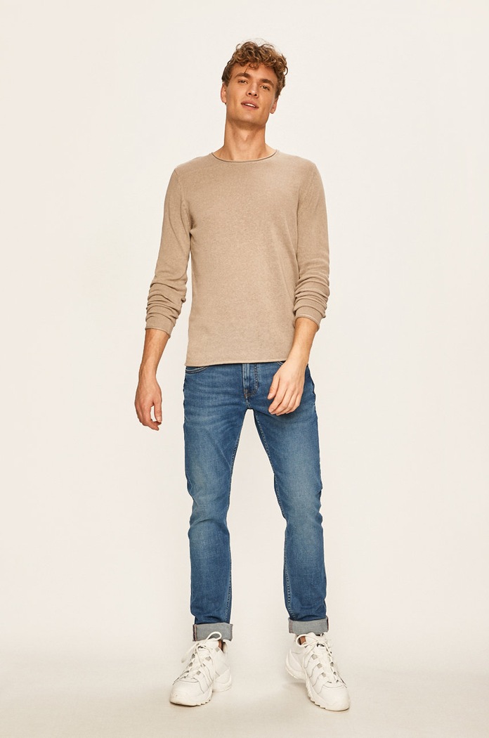 Premium by Jack&Jones - Sweter 12137548 beżowy AA00