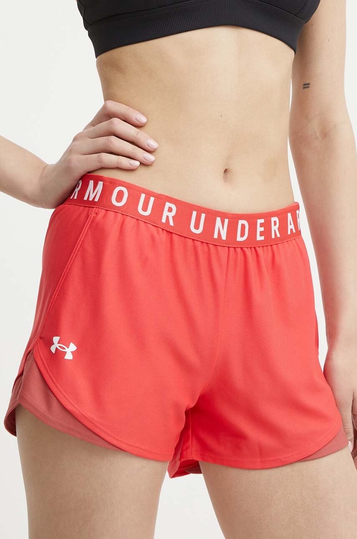 Under Armour szorty treningowe Play Up 3.0 dzianina czerwony 1344552