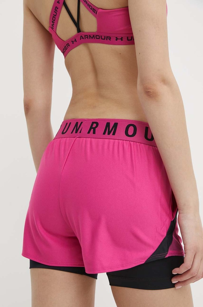 Дрехи Къс панталон за трениране Under Armour 1351981 розов