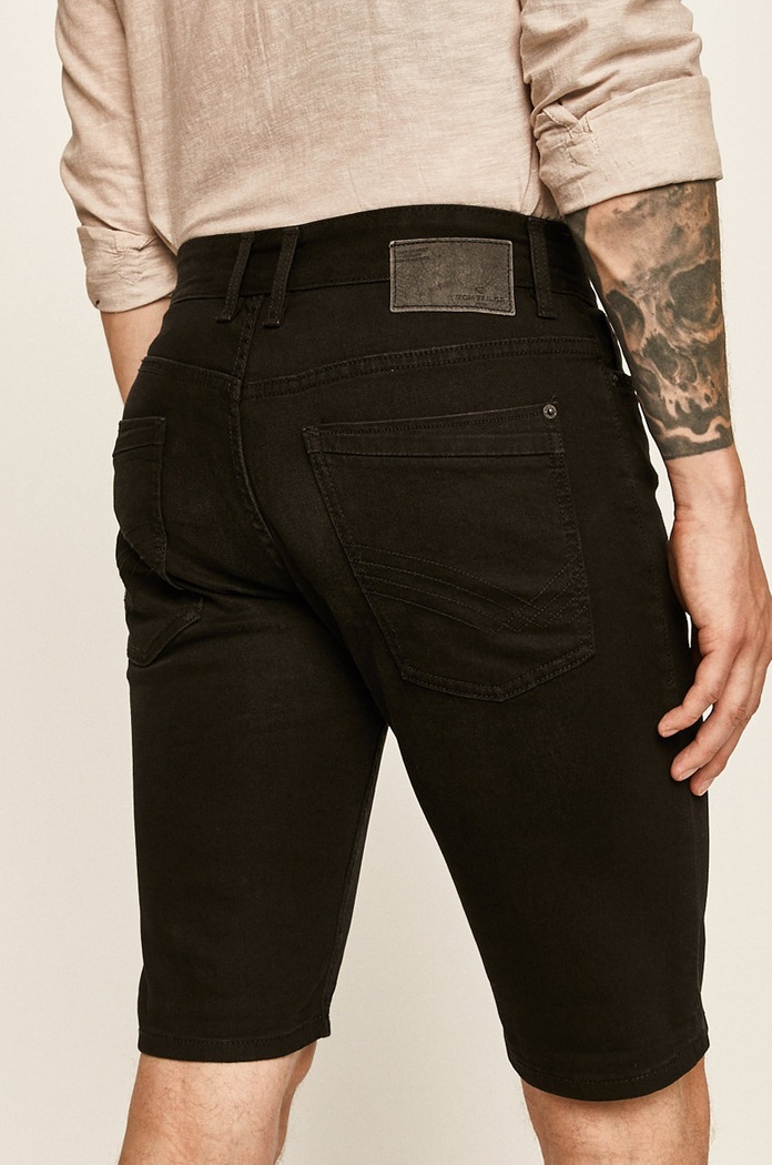 Odzież Tom Tailor Denim - Szorty jeansowe 1016212 czarny