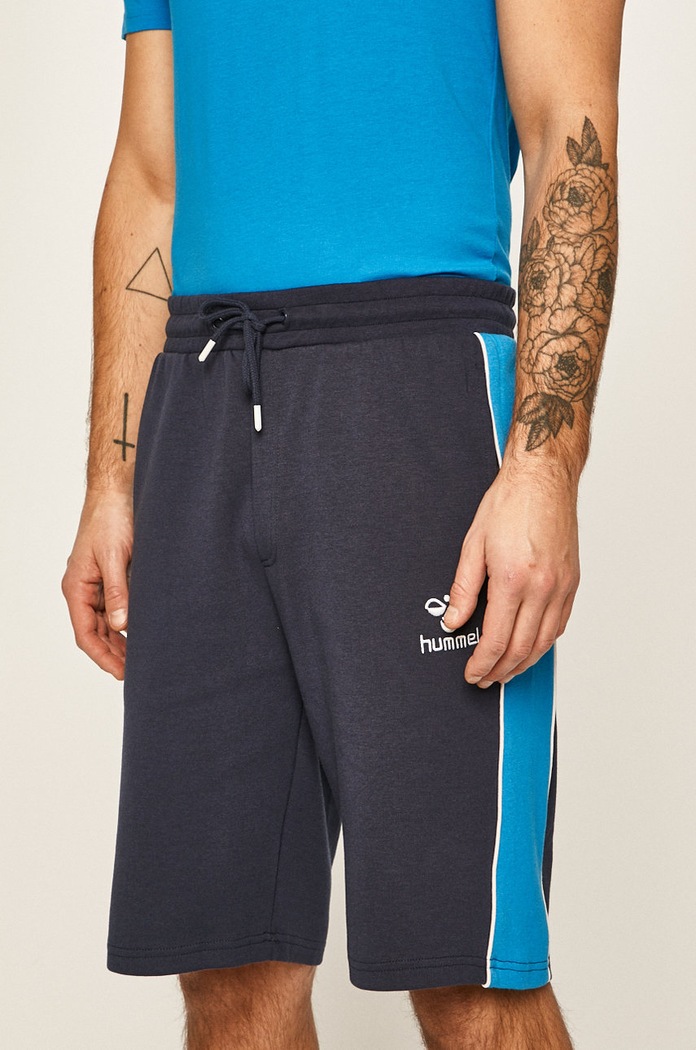 Hummel - Šortky s elastanom tmavomodrá 206155