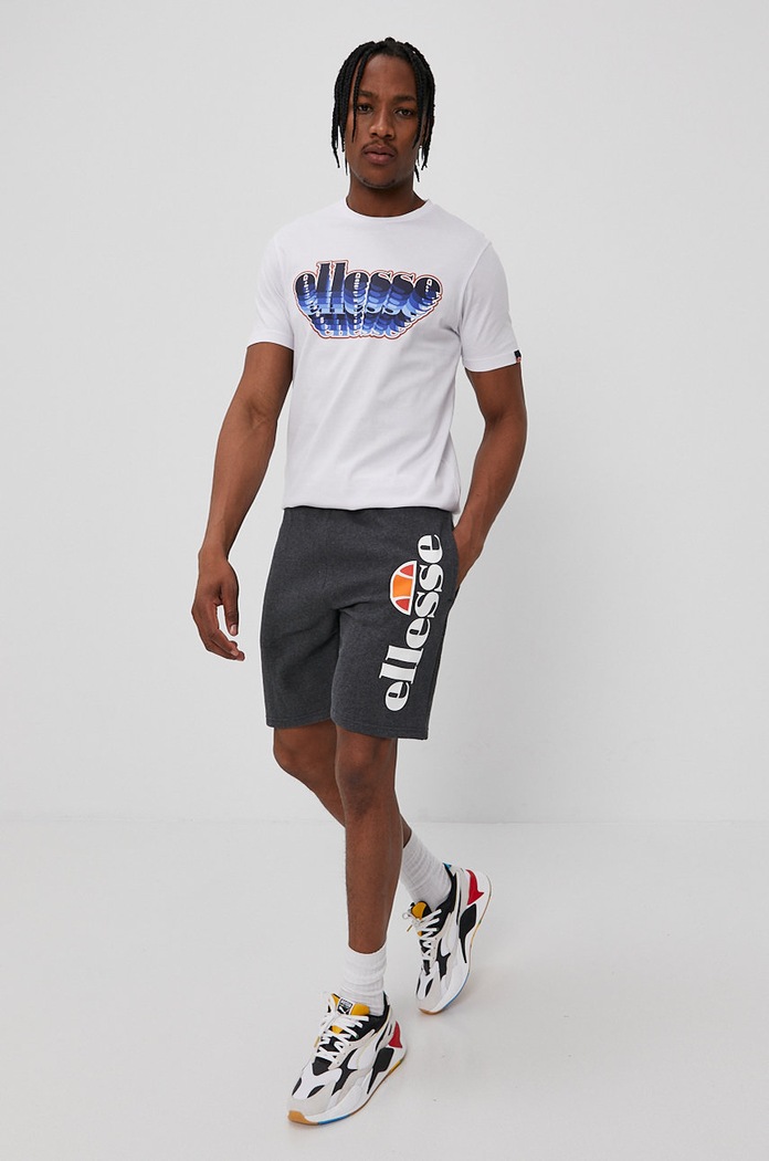 Ellesse - Szorty Bossini Fleece Short SHS08748 szary SS25