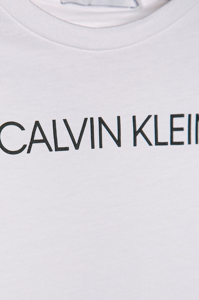 Момче Calvin Klein Jeans - Детска тениска 104-176 cm IB0IB00347 бял