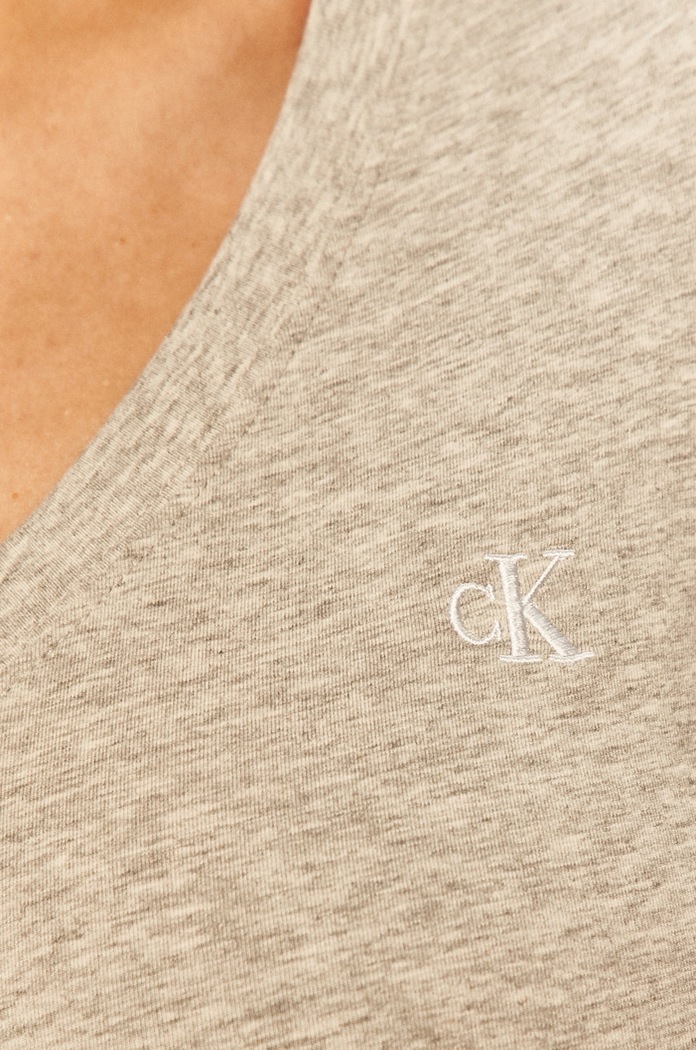 Tricou Calvin Klein Jeans gri J20J213716