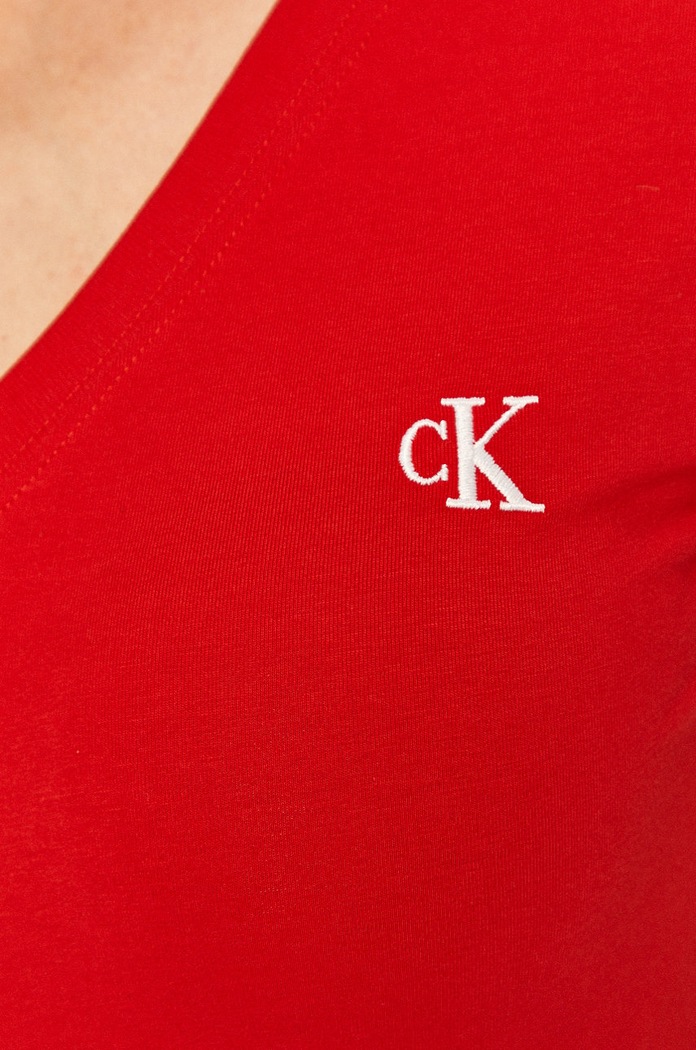 Tricou Calvin Klein Jeans rosu J20J213716