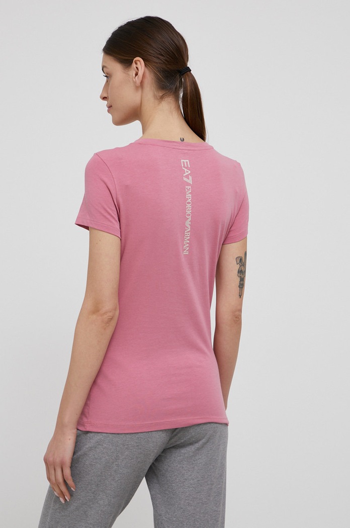 Odzież EA7 Emporio Armani T-shirt 8NTT63.TJ12Z 8NTT63.TJ12Z różowy