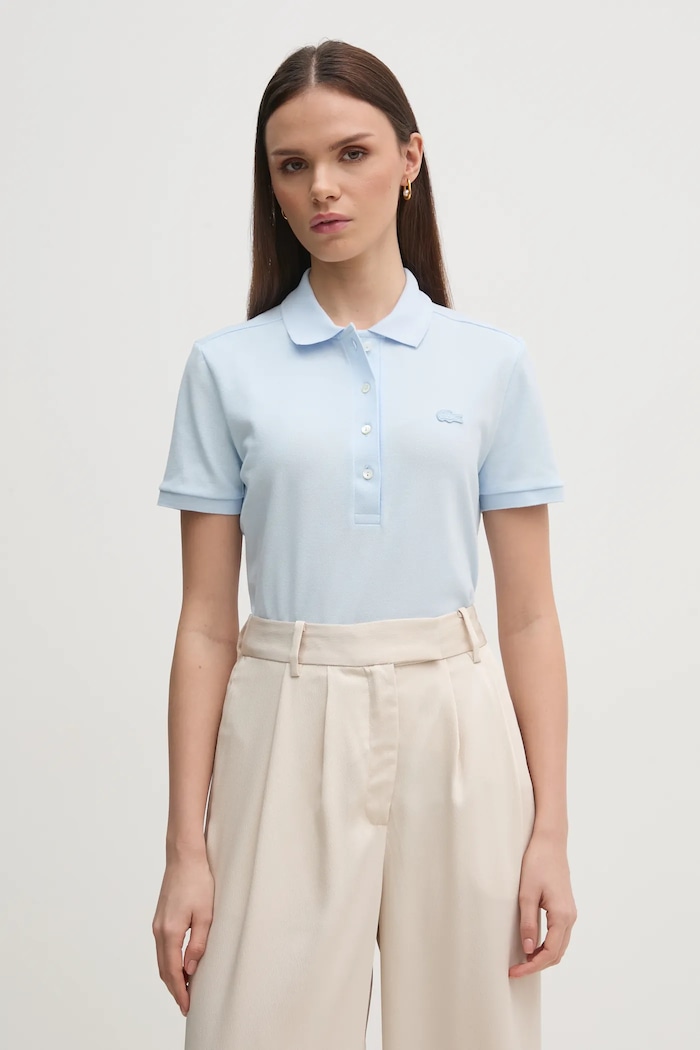 Polo tričko Lacoste slim modrá PF5462