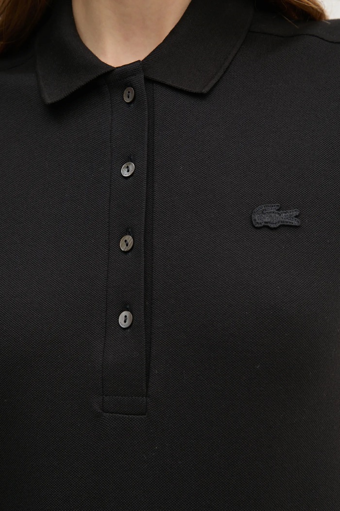 Тениска с яка Lacoste PF5462 черен