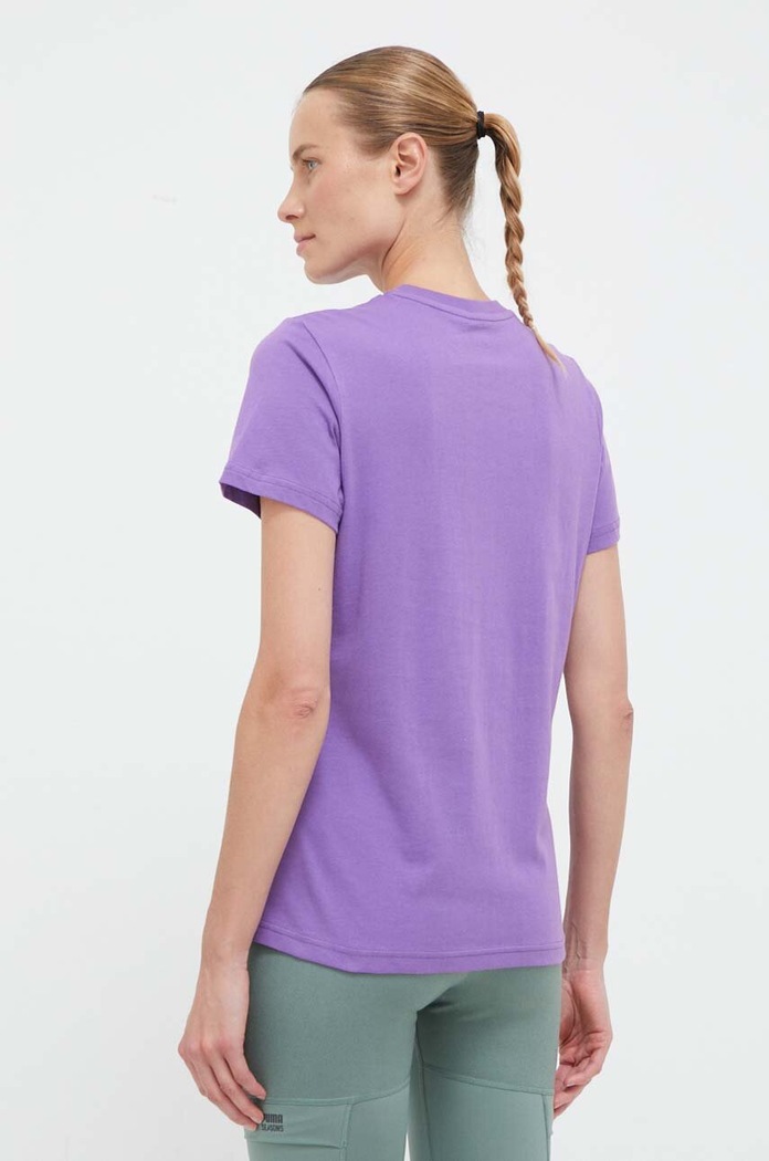 Helly Hansen t-shirt bawełniany 34112 fioletowy AW23
