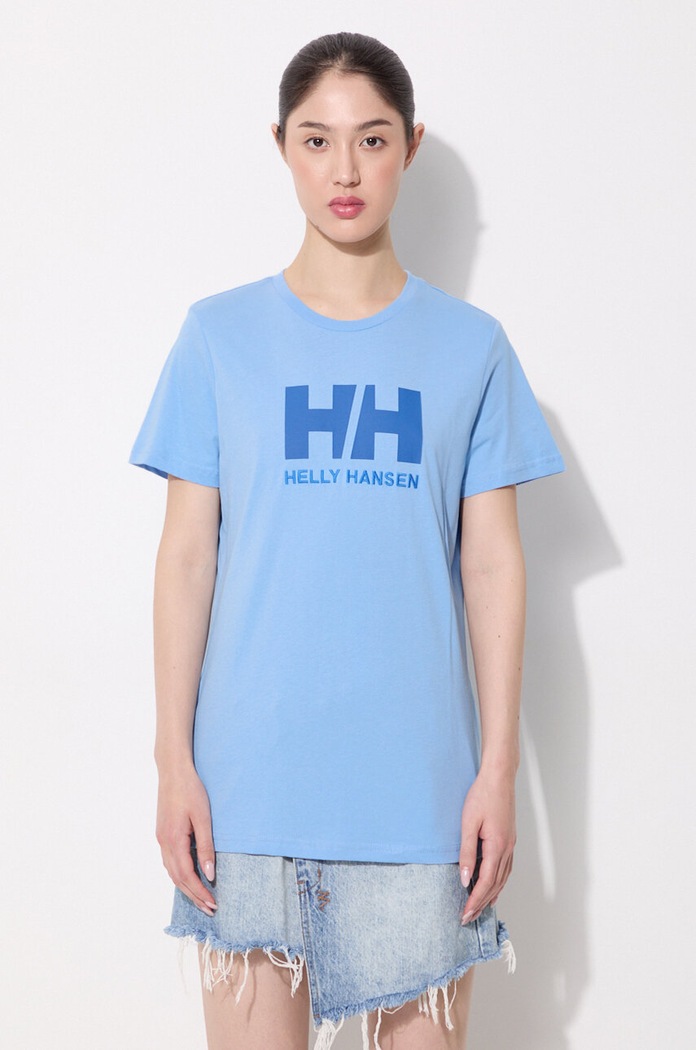 Helly Hansen t-shirt in cotone sovrastampa blu 34112