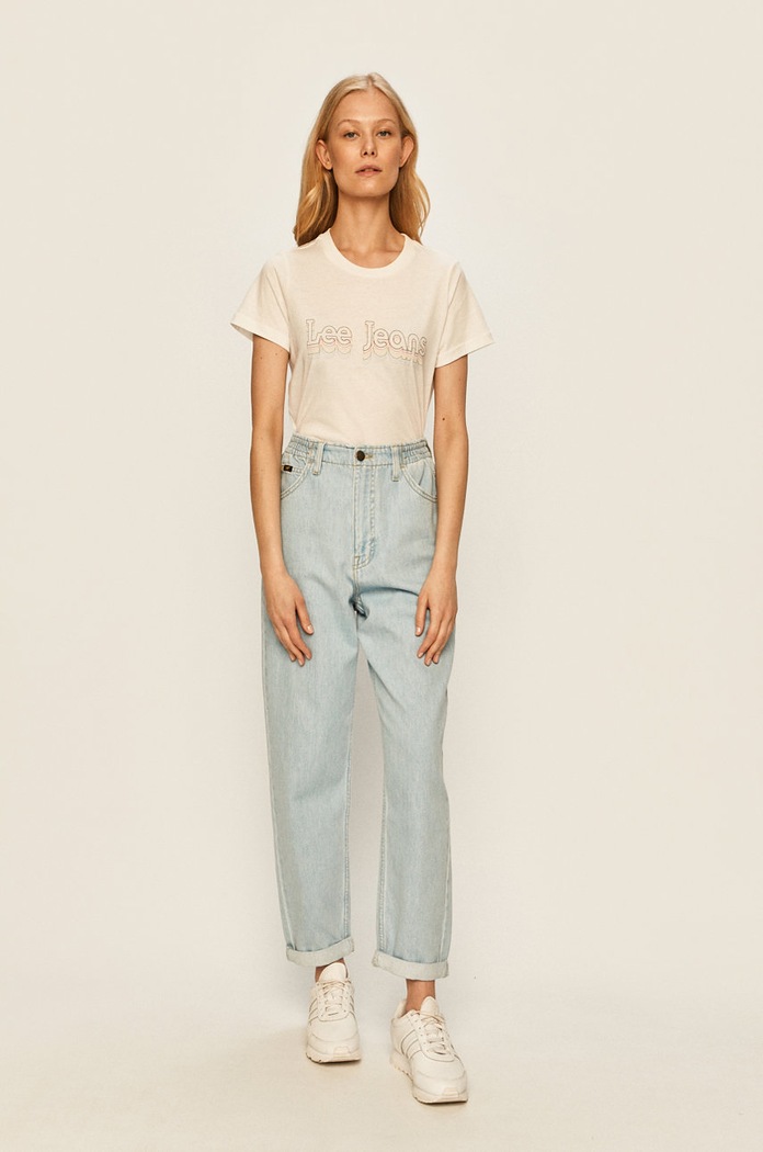 Lee - T-shirt L40GWM59 biały AA00