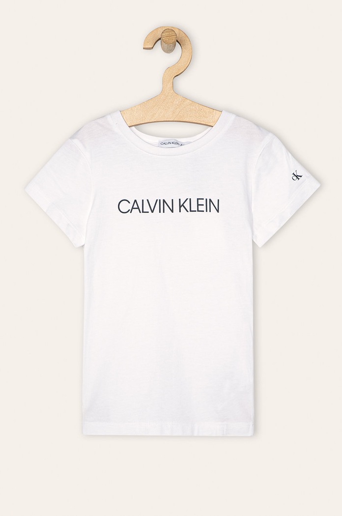 Calvin Klein Jeans T-shirt dziecięcy 104-176 cm IG0IG00380 biały IG0IG00380