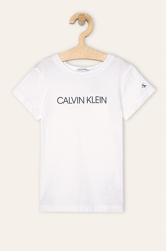 Calvin Klein Jeans T-shirt dziecięcy 104-176 cm IG0IG00380 biały IG0IG00380