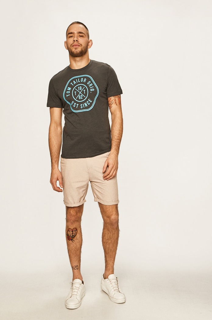 Tom Tailor Denim - T-shirt 1016155 szary AA00