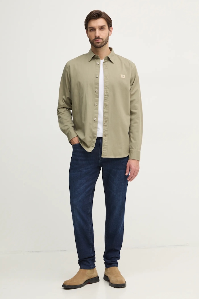 Calvin Klein Jeans - Тениска J30J314544 бежов AA00