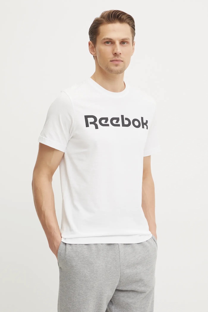 Reebok - Tricou FP9163 print alb FP9163.100038781