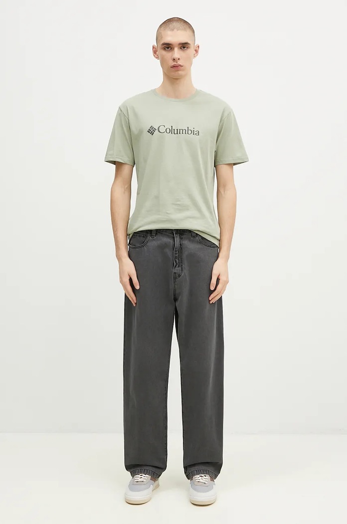 Μπλουζάκι Columbia CSC Basic Logo 1680053. πράσινο