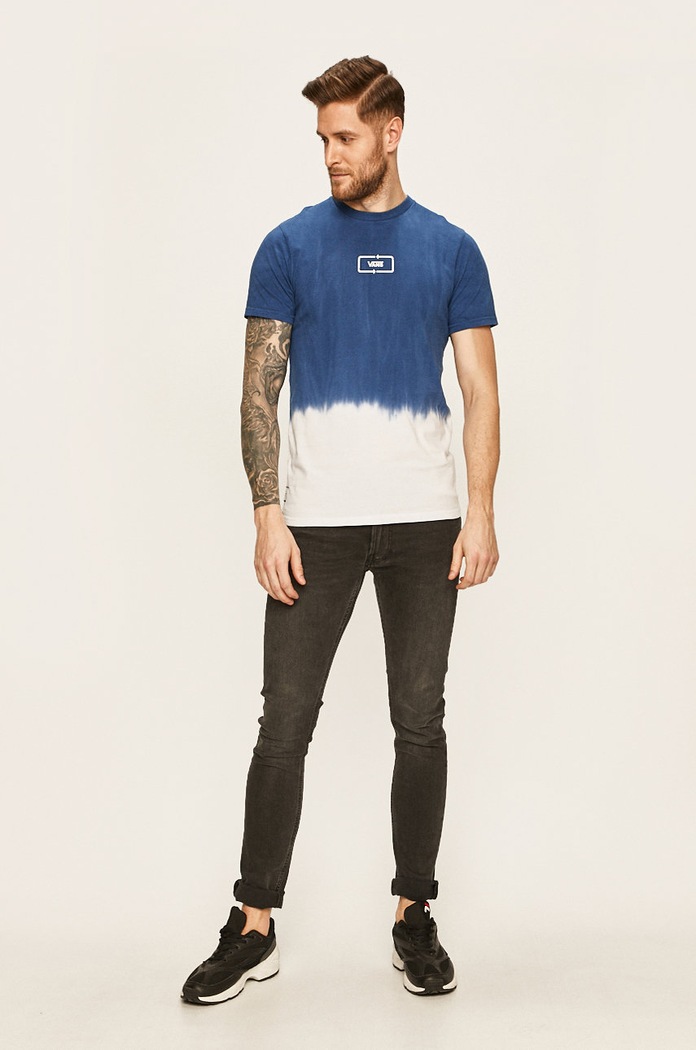 Vans - Pánske tričko VN0A49SXRGJ1 modrá SS20