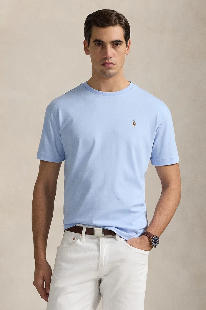 Polo Ralph Lauren - Pánske tričko slim modrá 710740727005