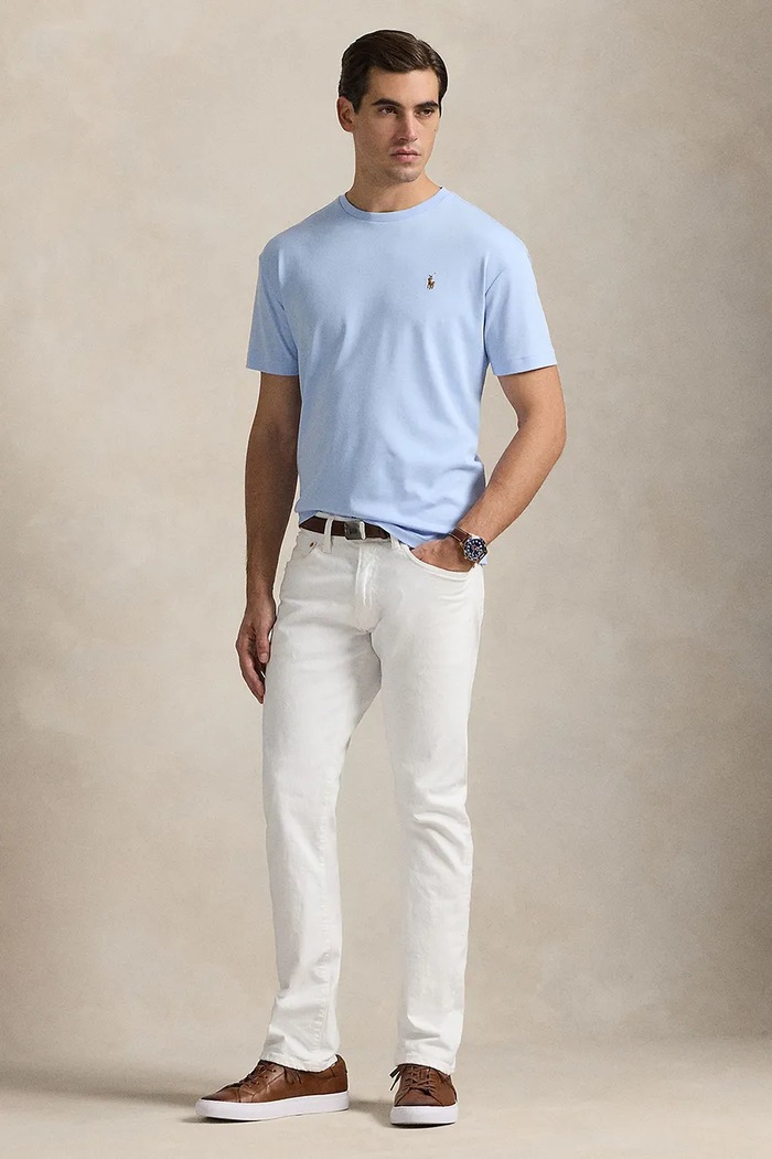Oblečenie Polo Ralph Lauren - Pánske tričko 710740727005 modrá