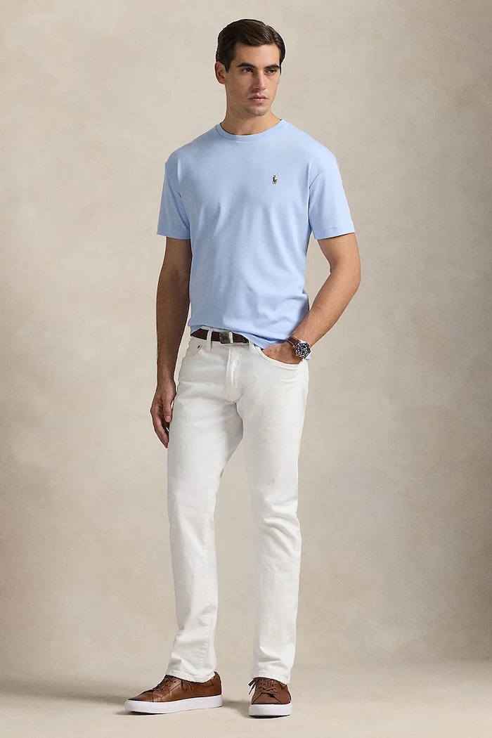 Oblečenie Polo Ralph Lauren - Pánske tričko 710740727005 modrá