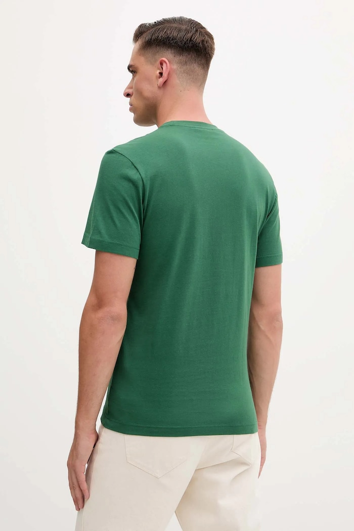Îmbrăcăminte Lacoste tricou bărbătesc din bumbac TH2038 verde