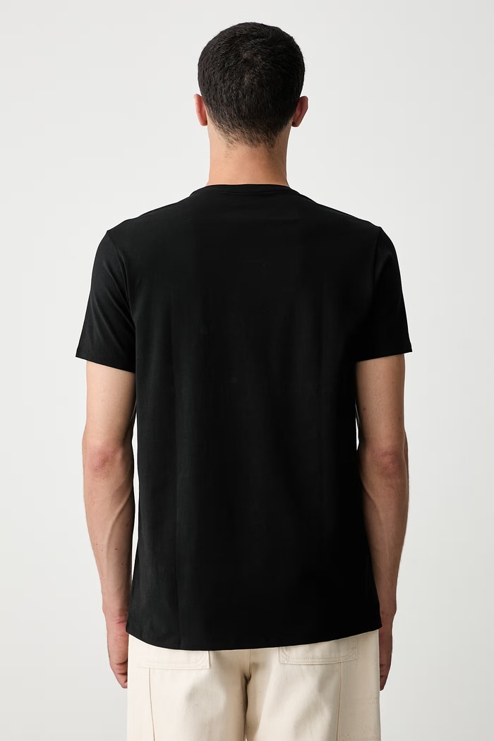 Одежда Lacoste футболка мужская хлопковая TH2038 чёрный