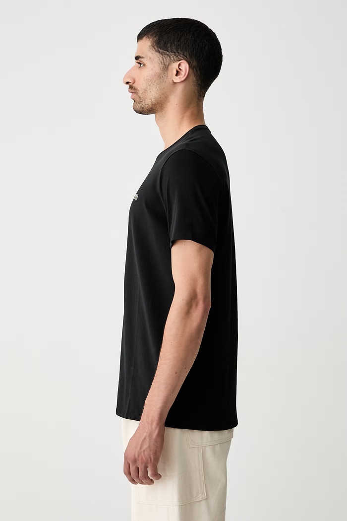 Lacoste футболка мужская хлопковая чёрный TH2038