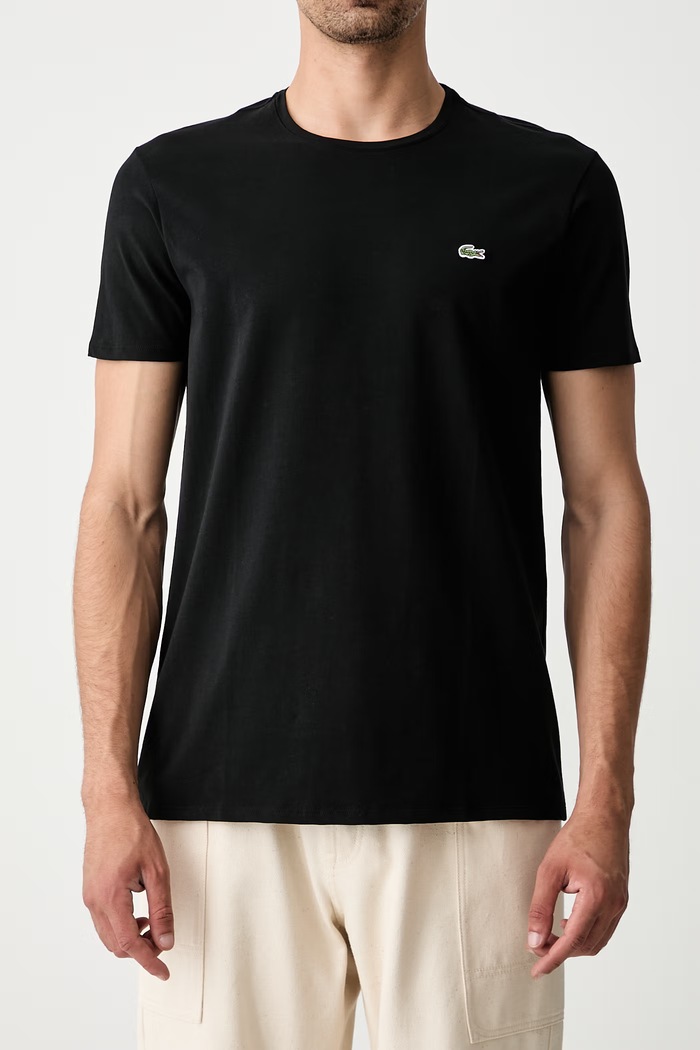 Lacoste футболка мужская хлопковая TH2038 чёрный