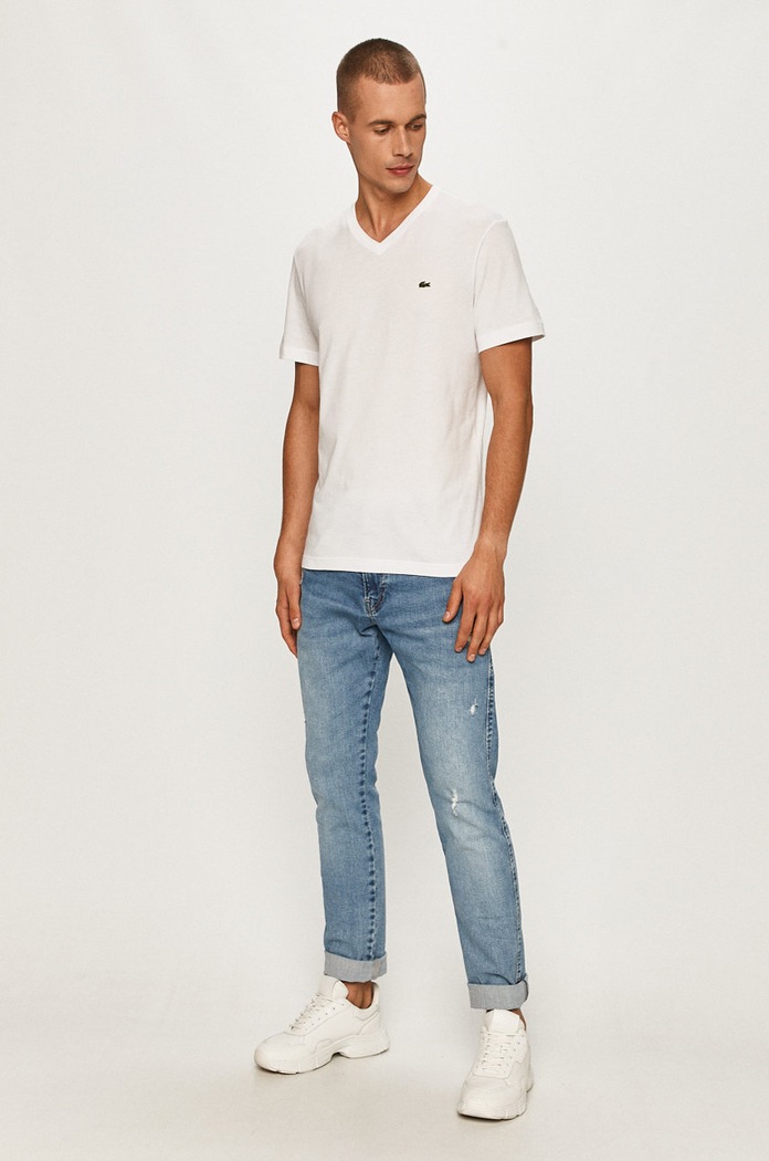 Lacoste t-shirt TH2036 white AW24