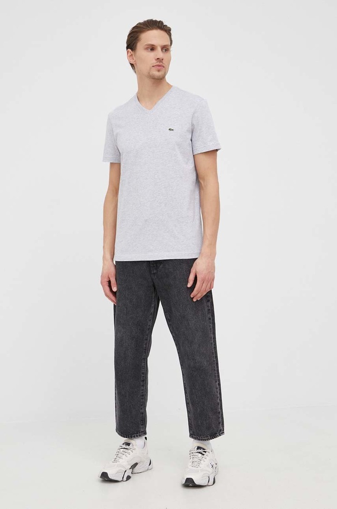 Lacoste - t-shirt TH2036 szürke AW24