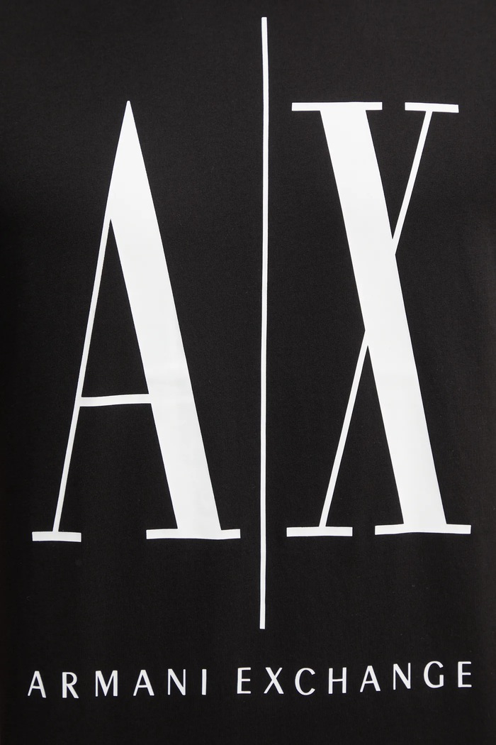Armani Exchange t-shirt bawełniany czarny 8NZTPA.ZJH4Z.NOS