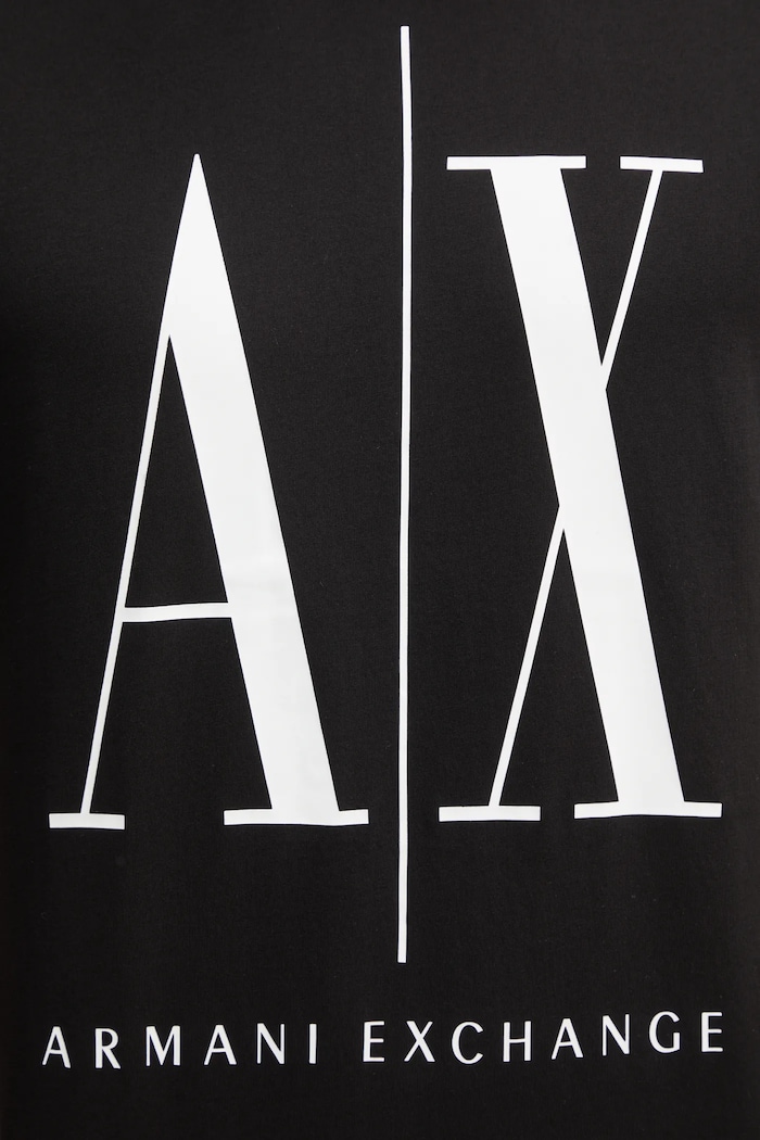 Armani Exchange t-shirt bawełniany czarny 8NZTPA.ZJH4Z.NOS