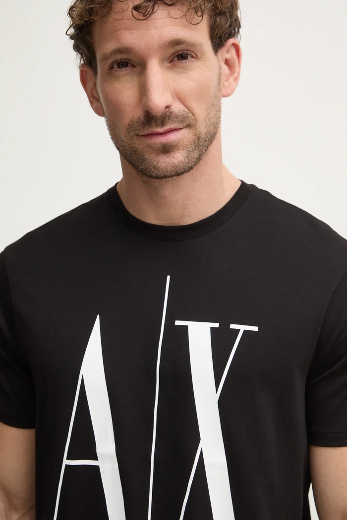 Armani Exchange t-shirt bawełniany 8NZTPA.ZJH4Z.NOS czarny