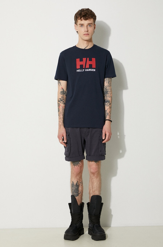Helly Hansen t-shirt HH LOGO T-SHIRT 33979 granatowy SS24
