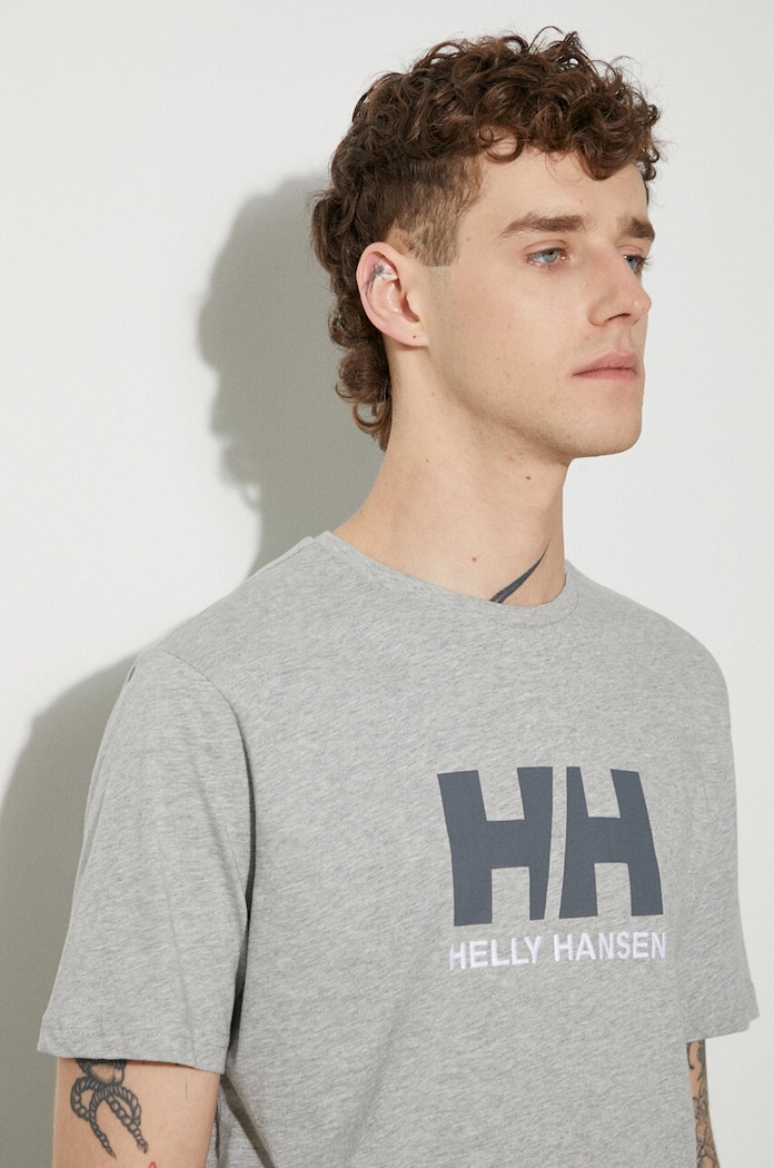 Helly Hansen Tričko HH LOGO T-SHIRT nášivka sivá 33979