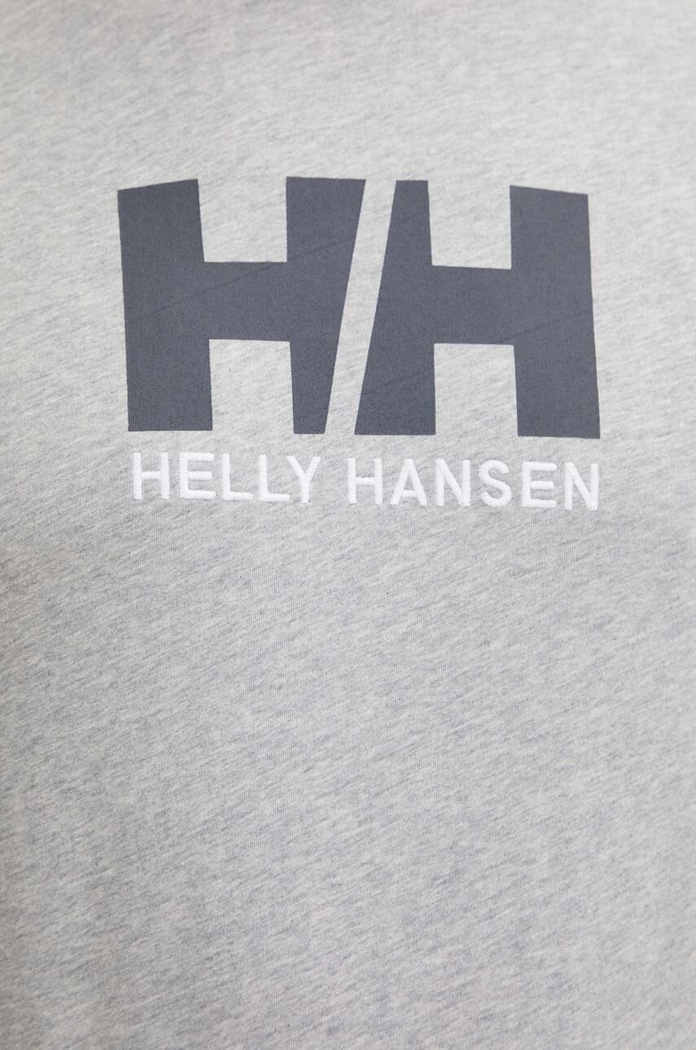 Βαμβακερό μπλουζάκι Helly Hansen 33979 γκρί