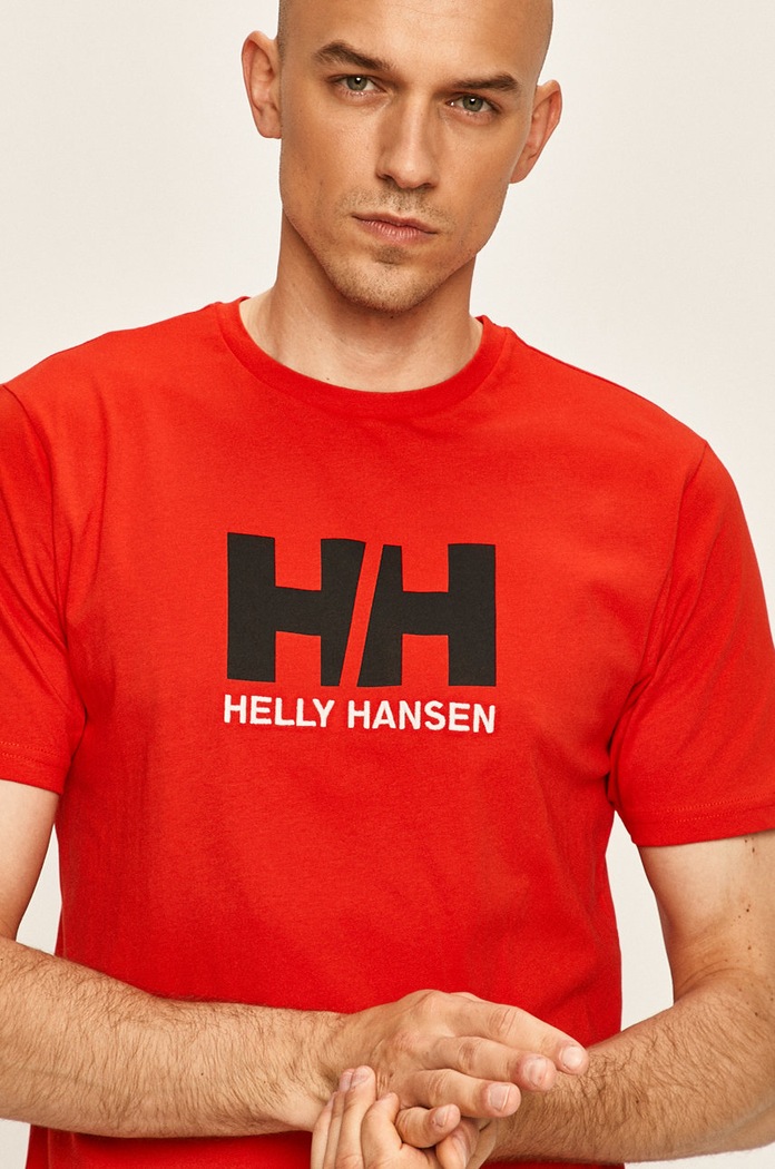 Helly Hansen - Tričko HH LOGO T-SHIRT červená 33979