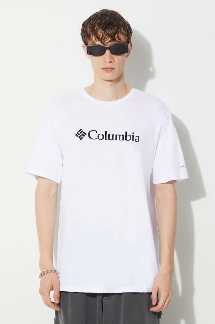 Majica kratkih rukava Columbia print bijela 1680053
