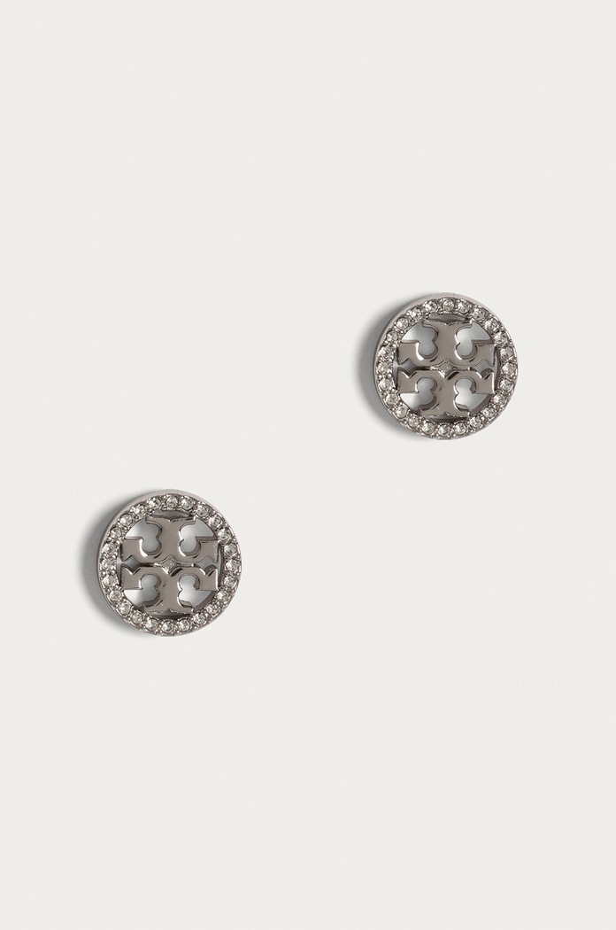Tory Burch - Náušnice MILLER PAVE STUD strieborná 53422.