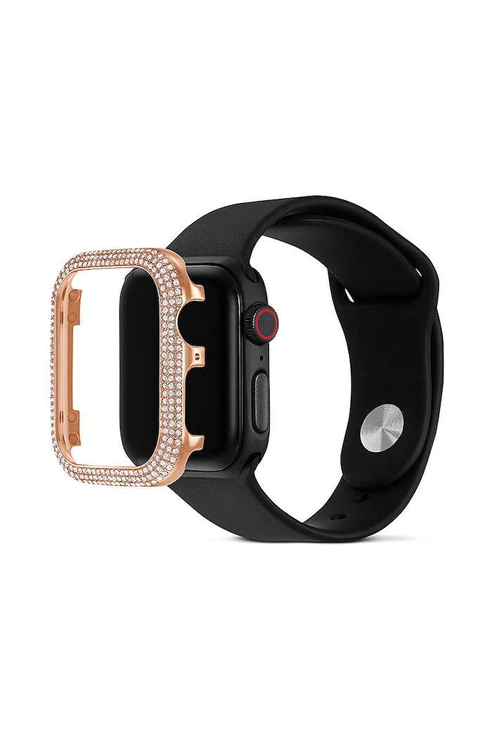 Doplnky Swarovski - Puzdro Sparkling Apple Watch 5572574 zlatá