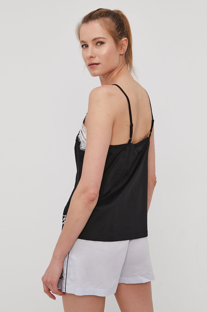 Odzież Karl Lagerfeld Top piżamowy 211W2123 211W2123 czarny