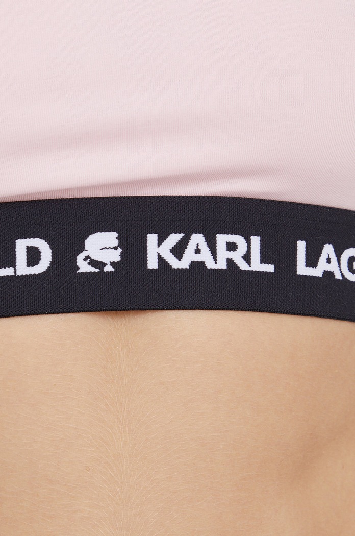 Karl Lagerfeld Sportovní podprsenka růžová 211W2102