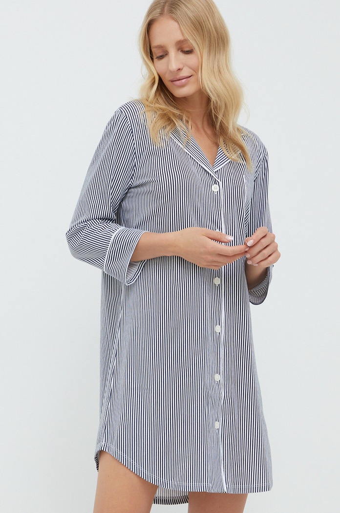 Lauren Ralph Lauren - Koszula nocna wzorzyste granatowy I813702