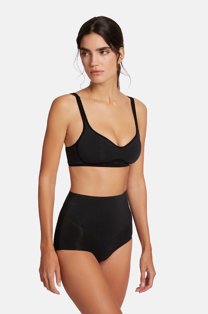 Wolford biustonosz kąpielowy dzianina czarny 69863