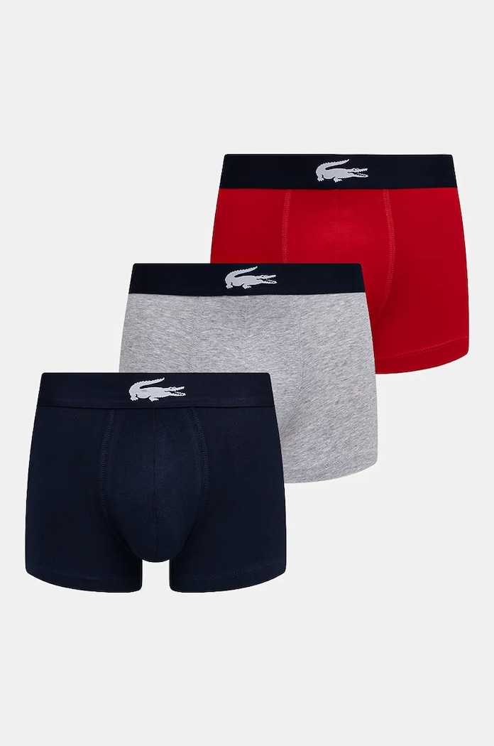 Μποξεράκια Lacoste 3-pack εφαρμοστό σορτς μπόξερ πολύχρωμο 5H1803