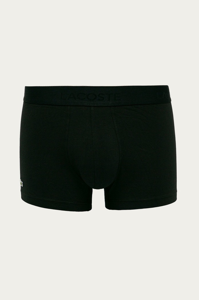 Lacoste - Boxeralsó (3 db) sima fekete 5H3407