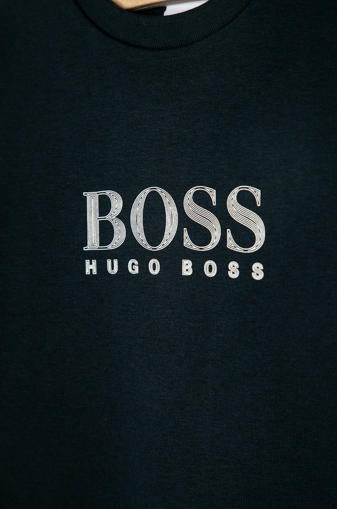Chłopiec BOSS - Bluza dziecięca J25L34.114.150 J25L34.114.150 granatowy