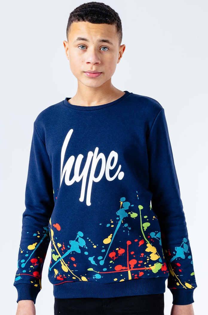 Hype gyerek felső NAVY SPLAT mintás sötétkék YWF.375