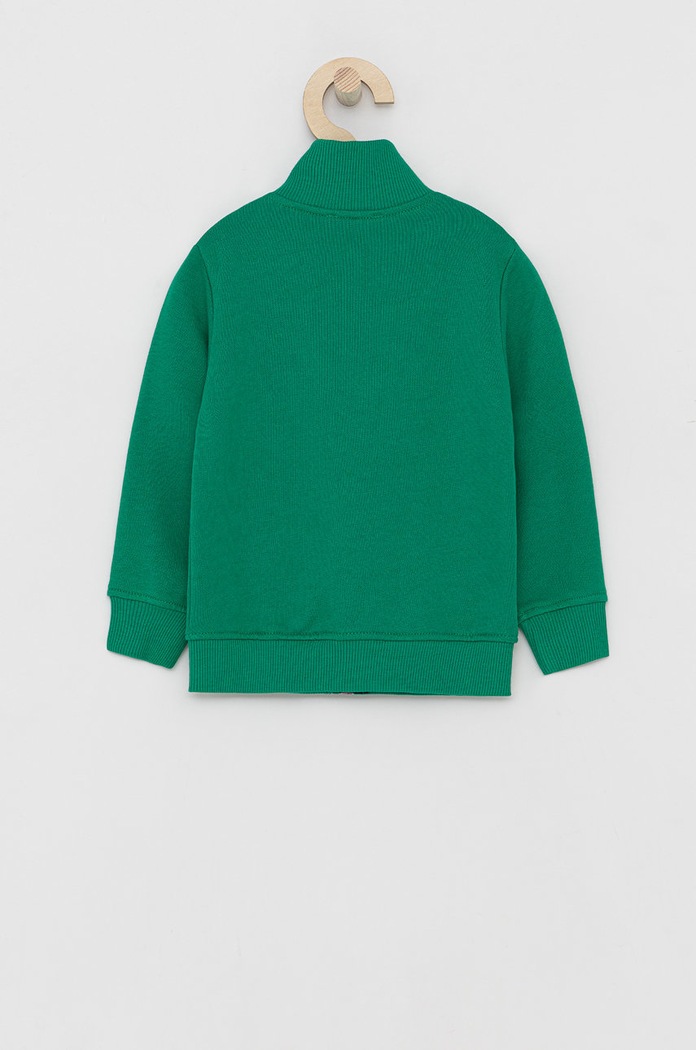 Dětská bavlněná mikina United Colors of Benetton 3J68C5196.82.100 zelená AA00
